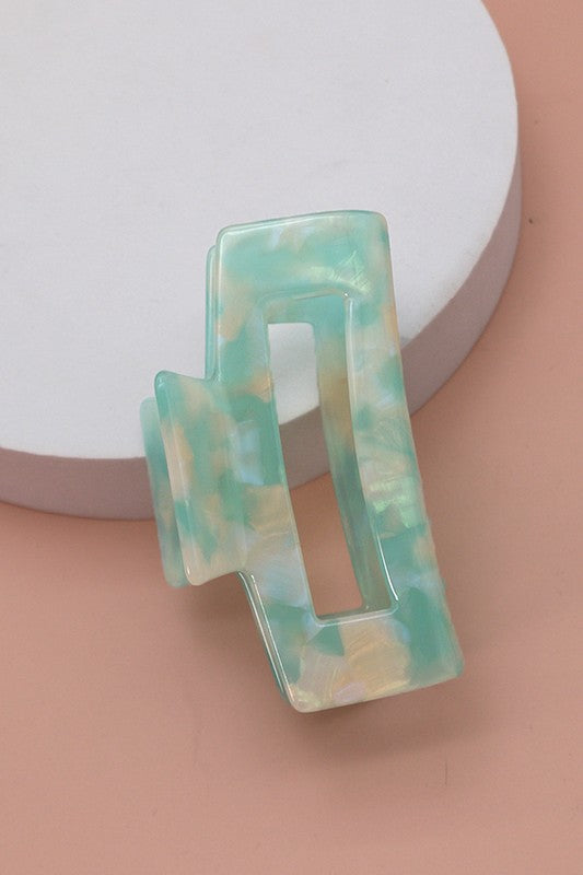 RECTANGLE CELLULOSE HAIR CLAW CLIP | 40H615