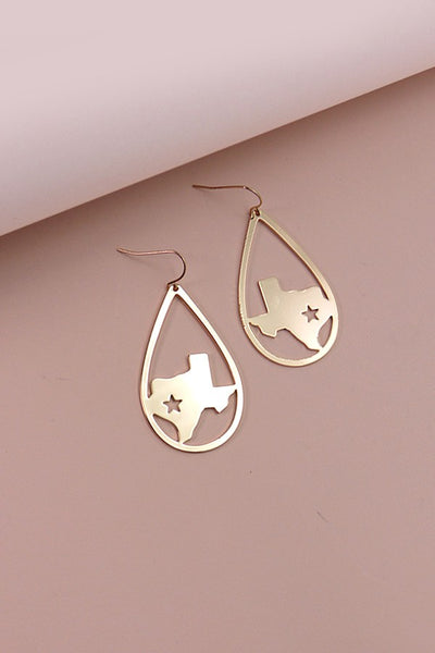 STATE TEXAS DROP EARRINGS | 31E23261