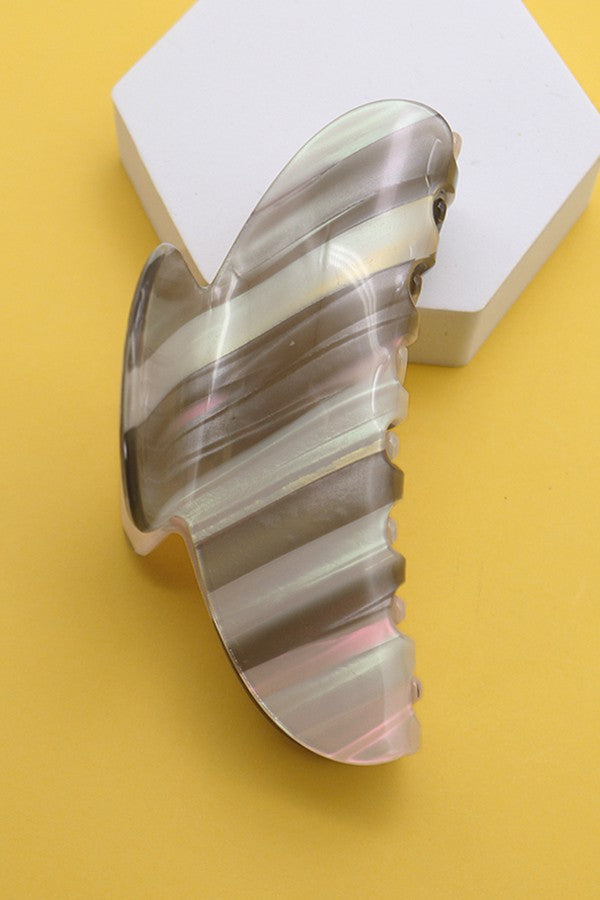 JUMBO STRIPE ACETATE HAIR CLAW CLIPS | 40H562