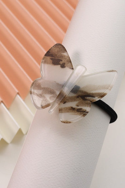 CELLULOSE BUTTERFLY HAIR TIE | 40S706