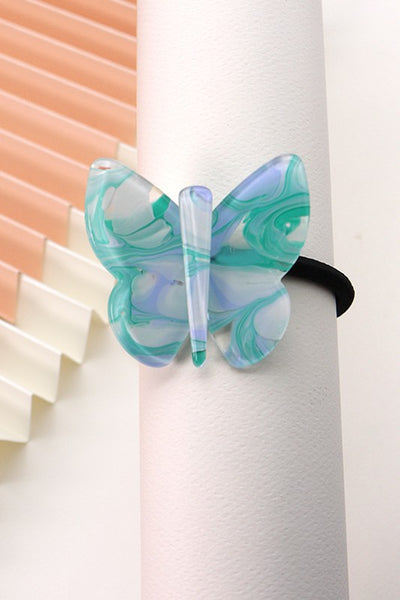 CELLULOSE BUTTERFLY HAIR TIE | 40S706