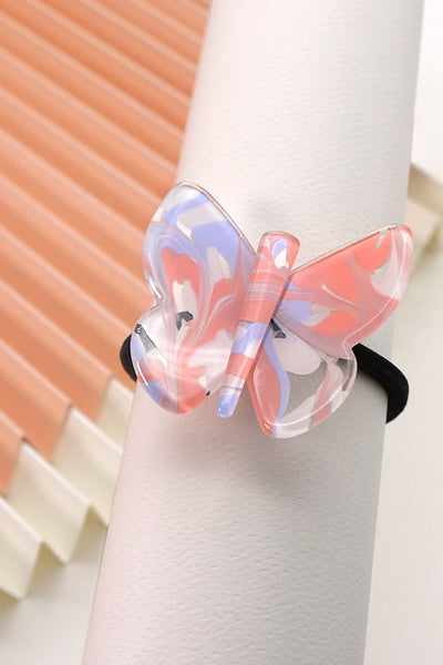 CELLULOSE BUTTERFLY HAIR TIE | 40S706