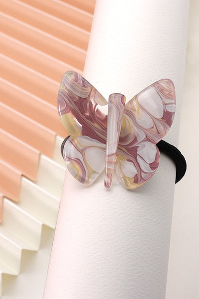 CELLULOSE BUTTERFLY HAIR TIE | 40S706