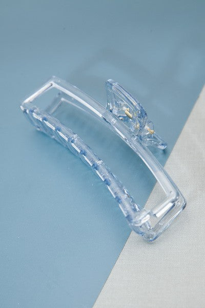 JUMBO CLEAR OPEN RECTANGLE HAIR CLAW CLIPS | 40H554