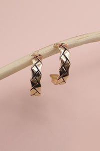 GEOMETRIC BRAID HOOP EARRINGS | 31E23359