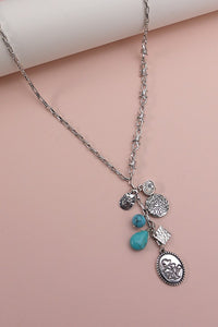 MIX CHARM BOHO Y DROP NECKLACE | 52N2113022