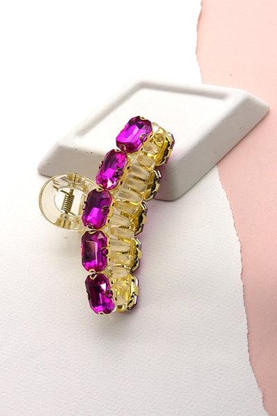 GLASS RHINESTONE HAIR CLAW CLIPS | 40H566