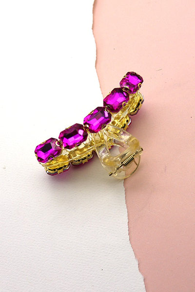 GLASS RHINESTONE HAIR CLAW CLIPS | 40H566