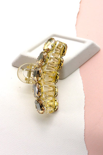 GLASS RHINESTONE HAIR CLAW CLIPS | 40H566