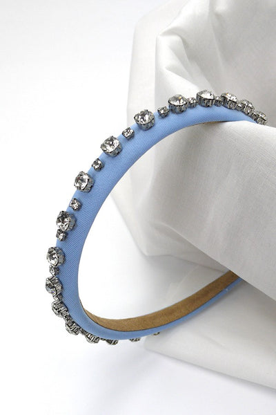 RHINESTONE EMBELLISHED PUFFED HEADBAND | 40HB118