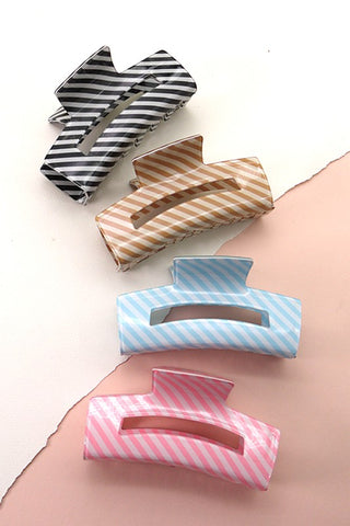 STRIPE HAIR CLAW CLIPS | 40H564