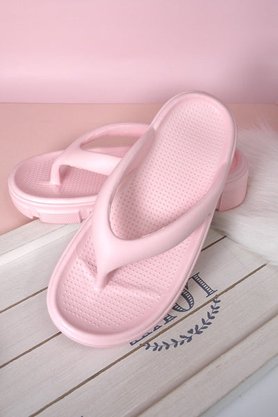 NON SLIP EVA COMFY CHUNKY CLOUD SLIDES SLIPPERS  | 40SP012