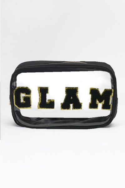 LARGE CLEAR STUFF TRAVEL MAKEUP POUCH | 40P509