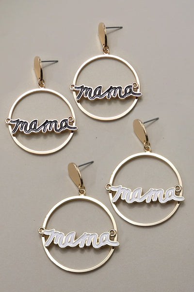 MAMA CIRCLE DROP EARRINGS | 31E23613