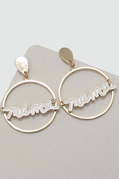 MAMA CIRCLE DROP EARRINGS | 31E23613