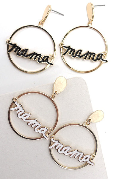 MAMA CIRCLE DROP EARRINGS | 31E23613