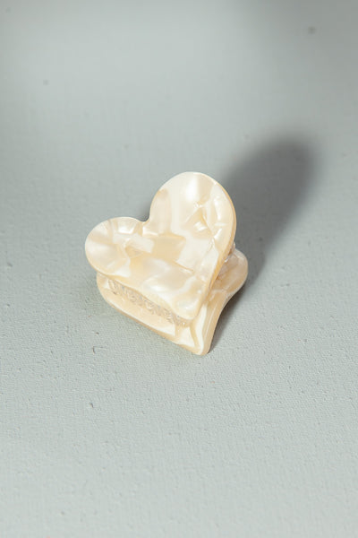 MINI HEART CELLULOSE HAIR CLAW CLIP PACK OF 5 | 40H578