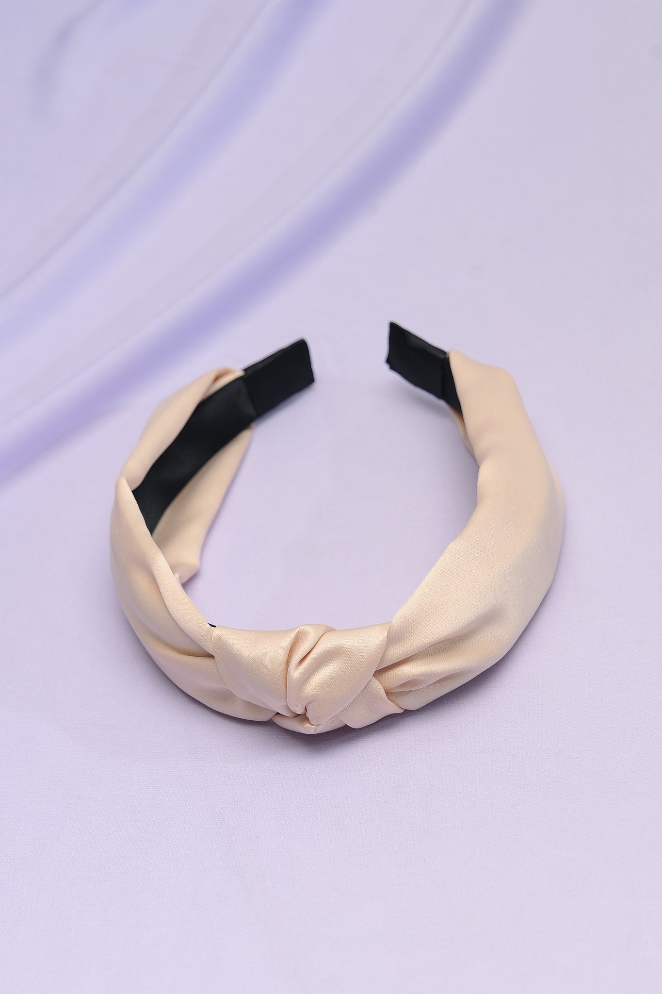 WIDE KNOTTED SATIN HEADBAND |  40HB121