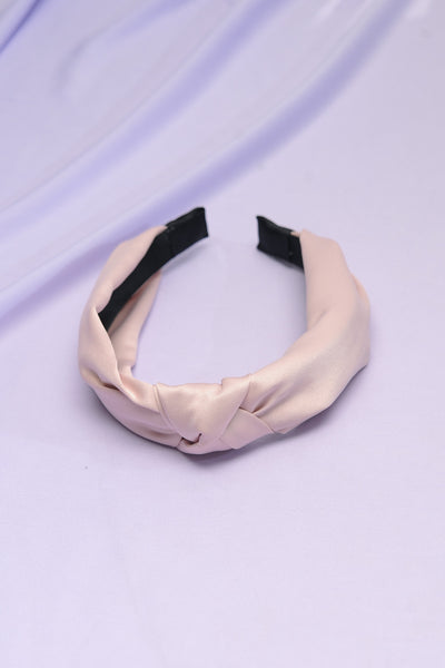 WIDE KNOTTED SATIN HEADBAND |  40HB121