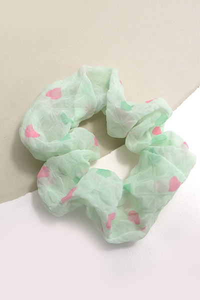 CHIFFON POLKA DOT DESIGN SCRUNCHIES | 40S710