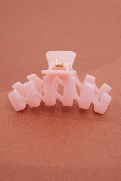 JUMBO GLOSSY WAIVY HAIR CLAW CLIPS | 40H584