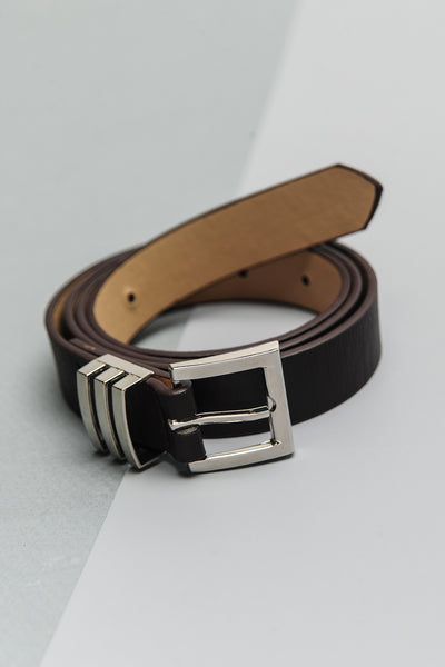 SQUARE BUCKLE LEATHER BELTS | 40BT616