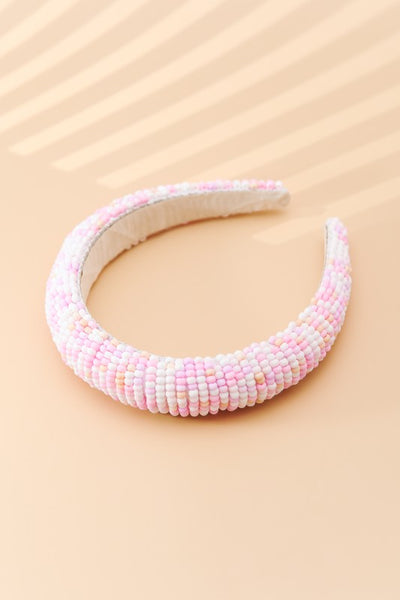 COLORFUL SEED BEADED HEADBAND | 40HB126