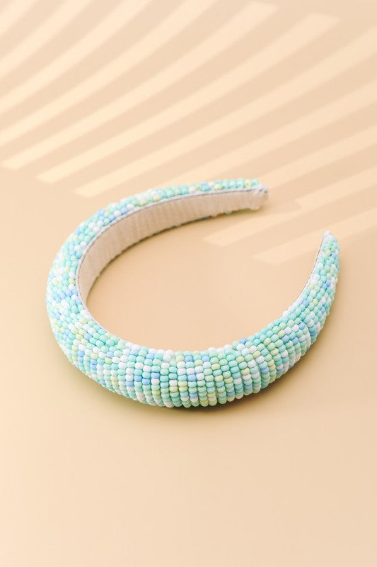 COLORFUL SEED BEADED HEADBAND | 40HB126