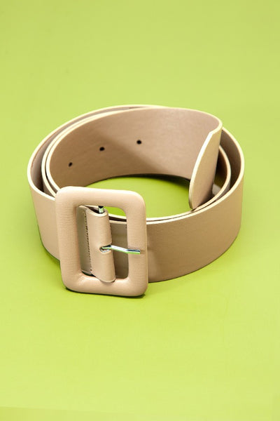 FASHION SQUARE BUCKLE LEATHER BELT  | 40BT622