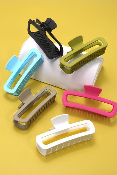 EXTRA LARGE RECTANGLE HAIR CLAW CLIPS | 40H599