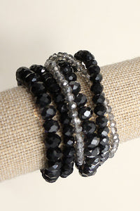 GLASS BEADED STRETCH BRACELET SET | 51B3032706