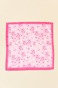 PETITE FLOWER PRINT SILKY FEELING BANDANA SCARF | 21SC397PINK