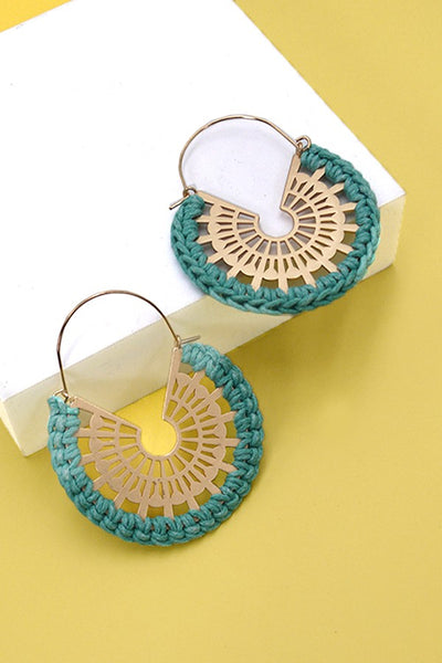 CROCHET WRAP FILIGREE DROP EARRINGS | 80E830