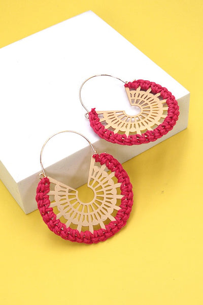 CROCHET WRAP FILIGREE DROP EARRINGS | 80E830