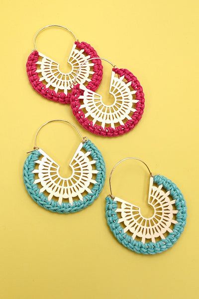 CROCHET WRAP FILIGREE DROP EARRINGS | 80E830