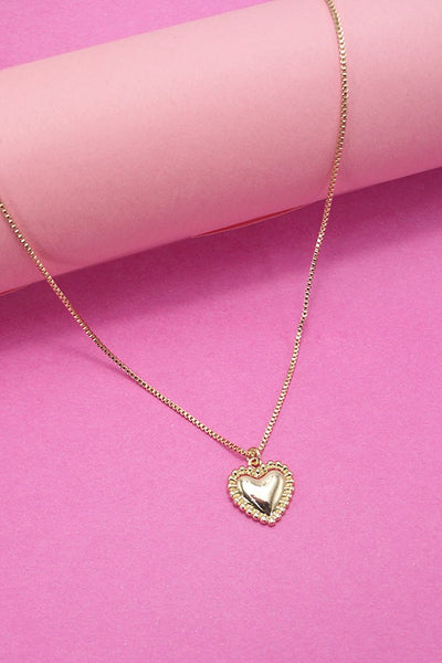 MINIMALIST DELICATE HEART PENDANT NECKLACE | 10N3042102