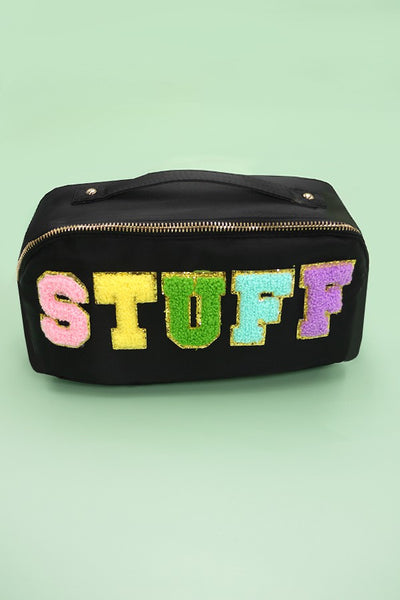 LARGE STUFF OPEN FLAT MAKEUP BAG TRAVEL POUCH | 40P505