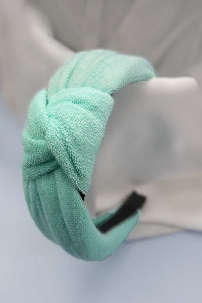 SPA SPONGE TERRY TOWEL KNOT HEADBAND | 40HB131