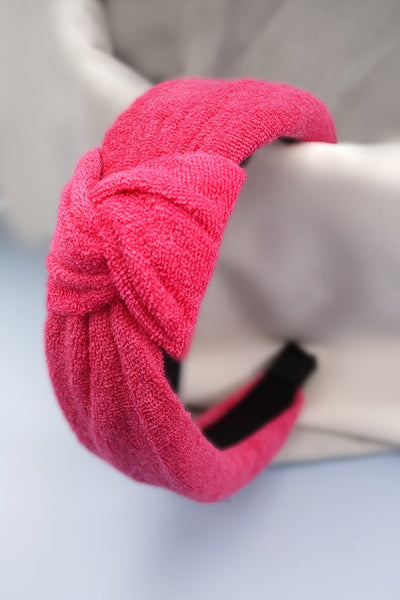 SPA SPONGE TERRY TOWEL KNOT HEADBAND | 40HB131