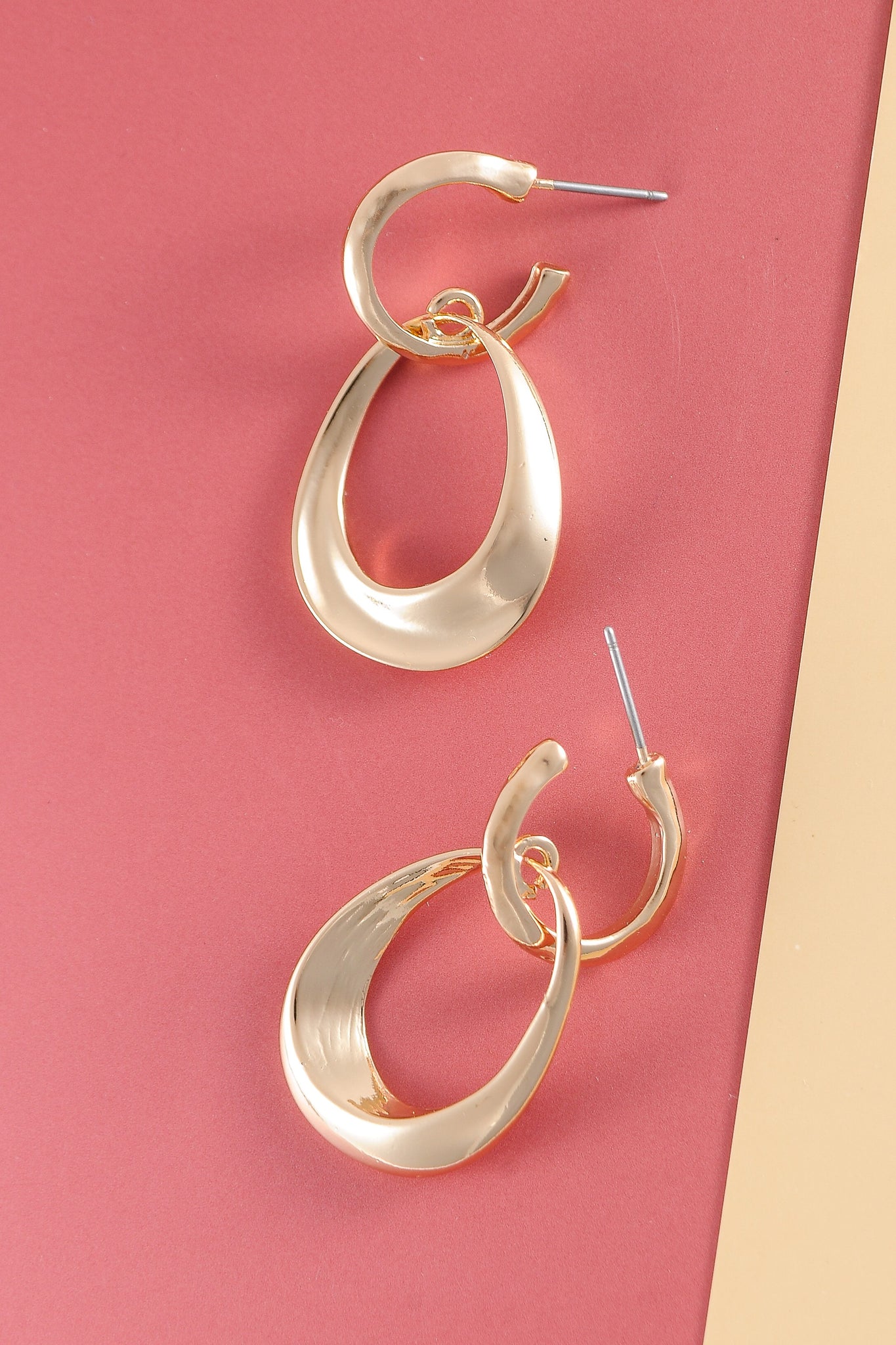 CLASSIC DOUBLE LOOP TEARDROP EARRINGS | 80E880