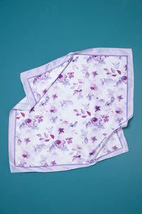 FLORAL SILKY FEELING BANDANA SCARVES | 40SC609