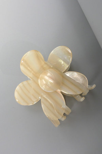 FLOWER STRIPE CELLULOSE HAIR CLAW CLIPS | 40H609