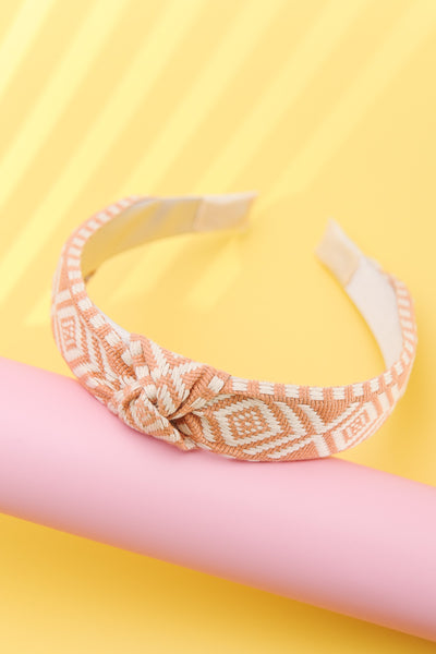 WESTERN AZTEC WIDE KNOTTED HEADBAND | 40HB128