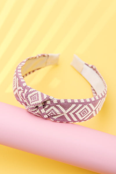 WESTERN AZTEC WIDE KNOTTED HEADBAND | 40HB128