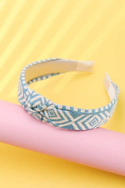 WESTERN AZTEC WIDE KNOTTED HEADBAND | 40HB128