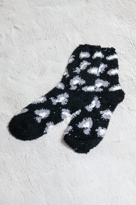 WARM CORAL FLEECE PLUSH ANIMAL FUZZY SOCKS | 40S02045