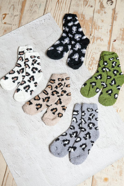 WARM CORAL FLEECE PLUSH ANIMAL FUZZY SOCKS | 40S02045