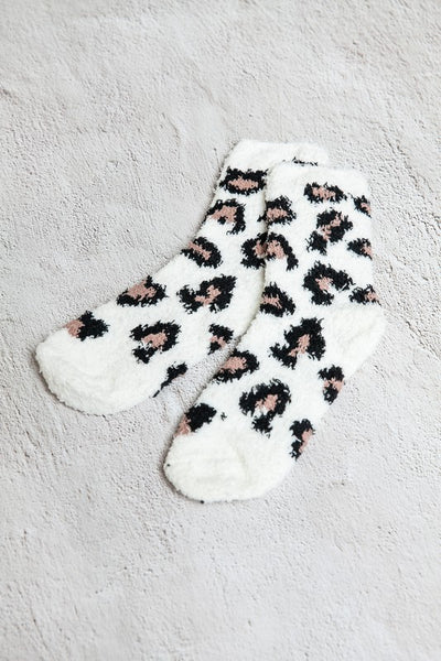 WARM CORAL FLEECE PLUSH ANIMAL FUZZY SOCKS | 40S02045