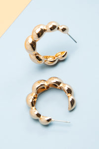 TWIST BUBBLE HOOP EAR | 10E3060134