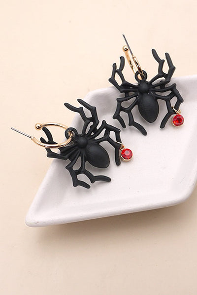 MATTE SPIDER HOOP EARRINGS | 10E3060167